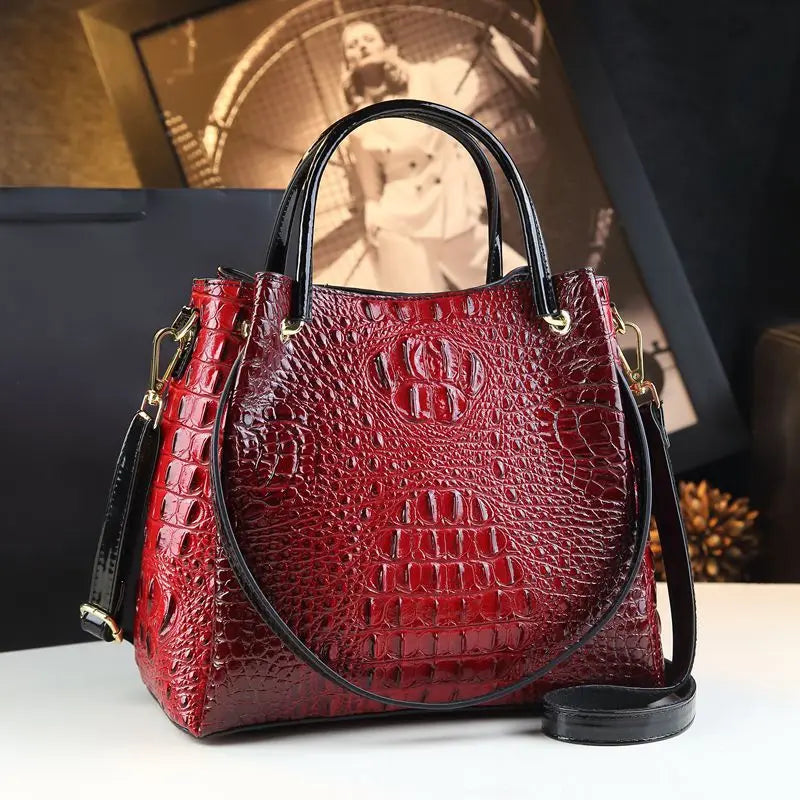 Trendy Crocodile Shoulder Crossbody Bag