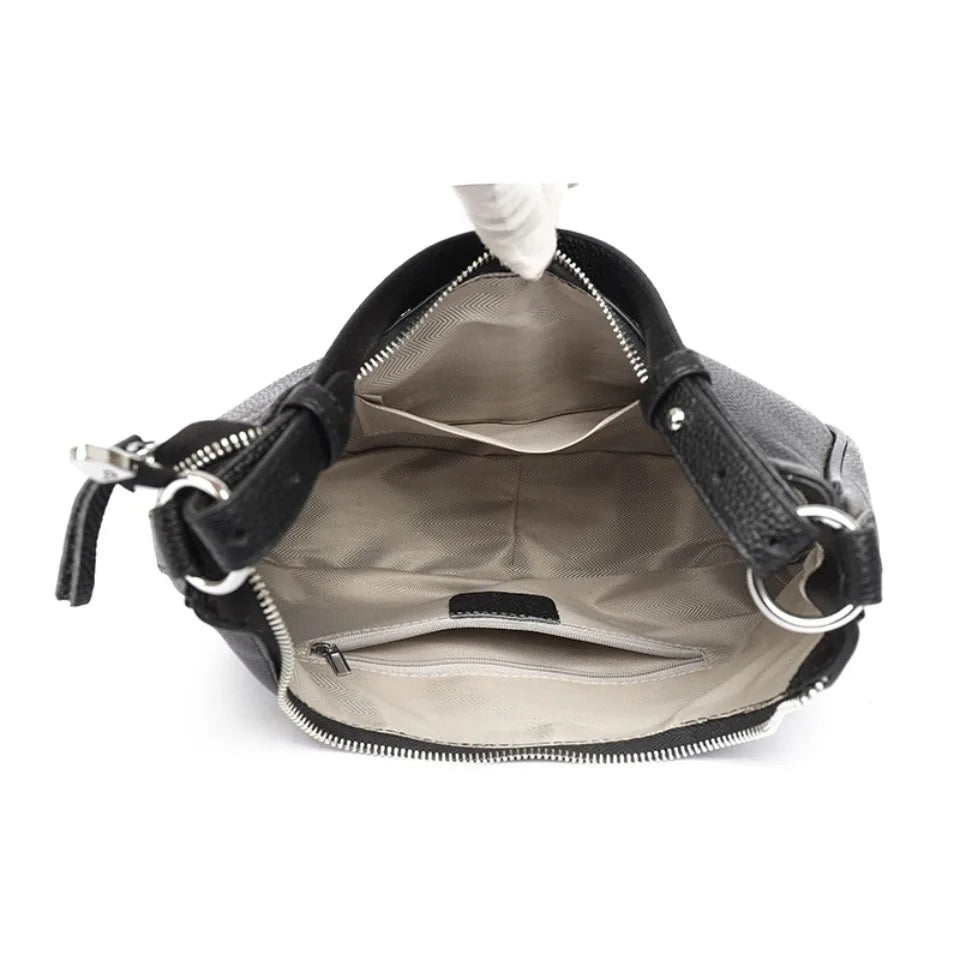 Genuine Leather Underarm Shoulder Bag