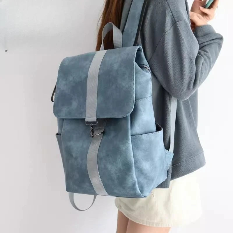 Vintage PU Leather Backpack