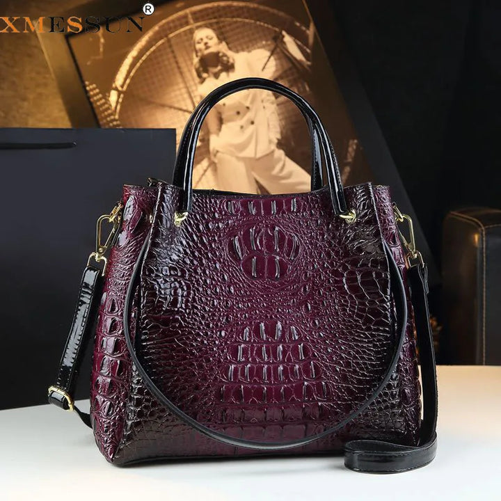 Trendy Crocodile Shoulder Crossbody Bag