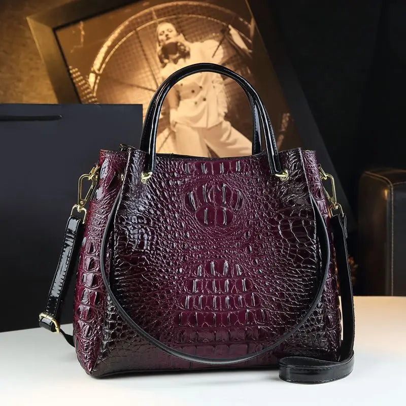 Trendy Crocodile Shoulder Crossbody Bag