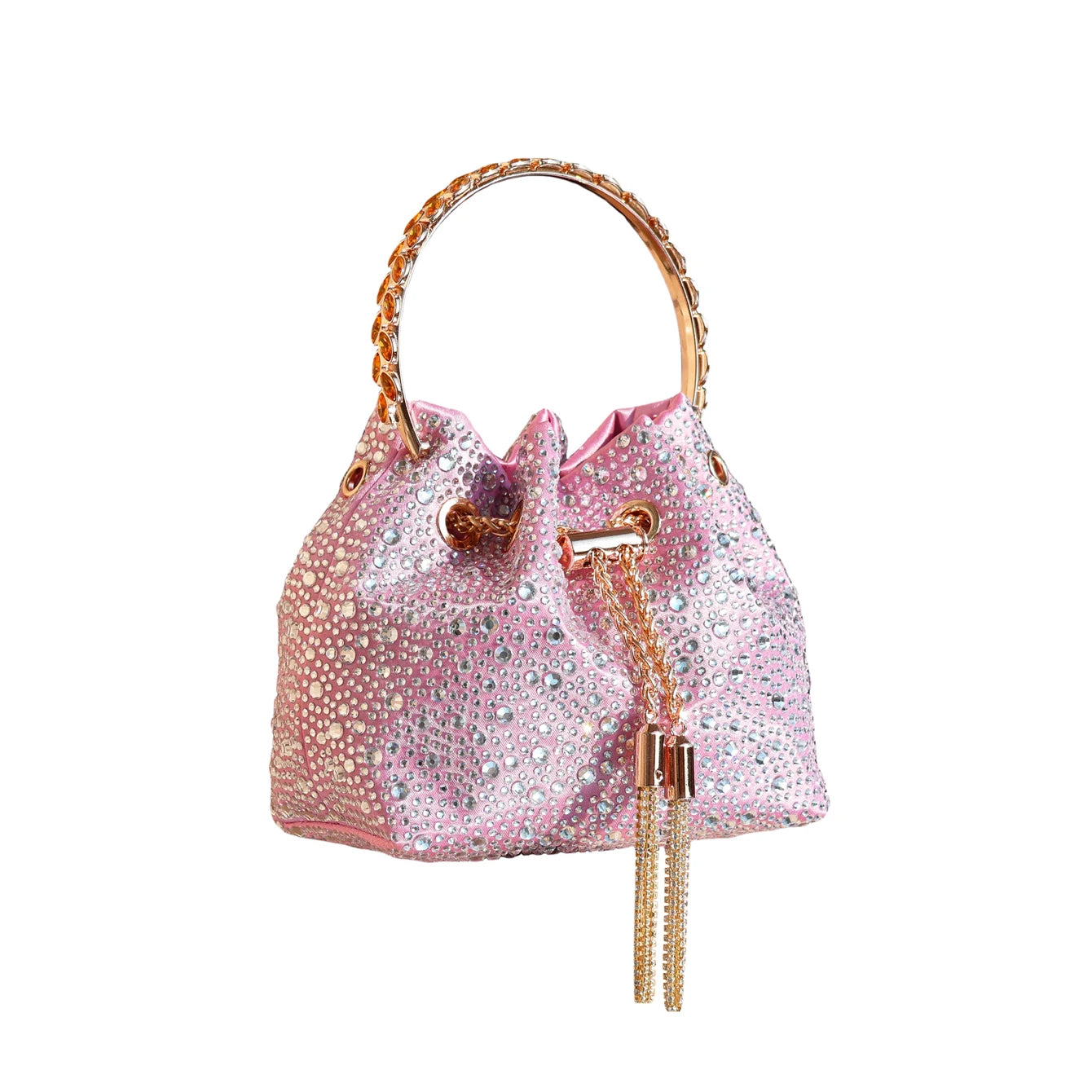 Handle Rhinestones Evening clutch Bag Purses and handbag luxury Designer shoulder bag Shiny Crystal Clutch purse bucket bag