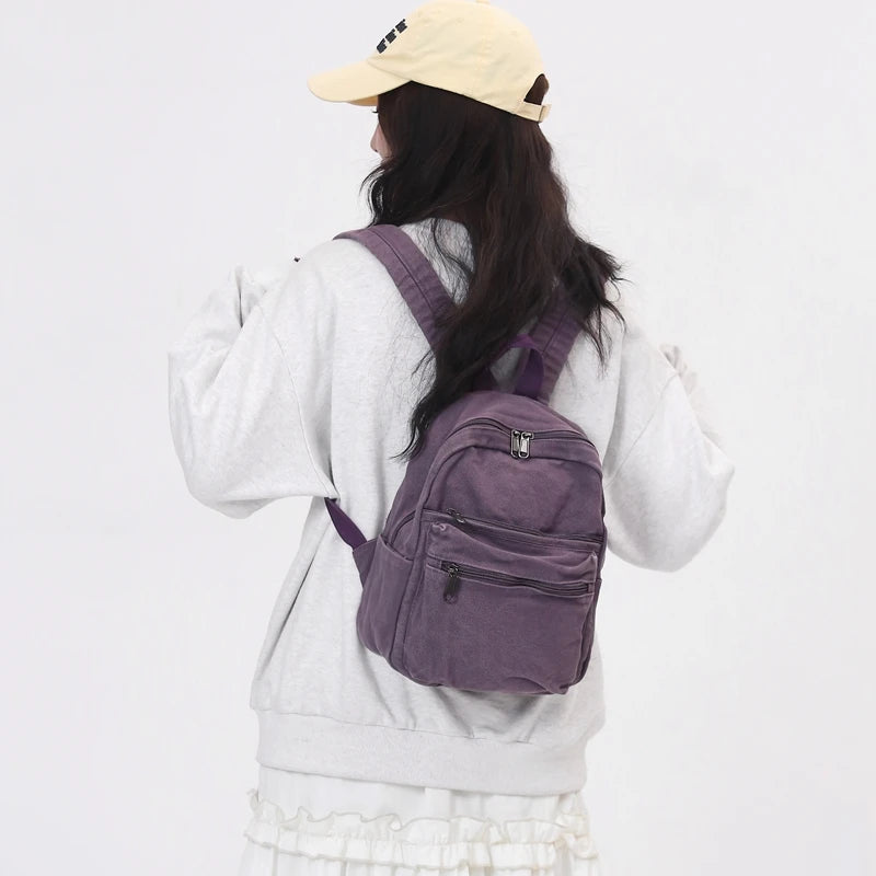 Casual Canvas School Backpack
