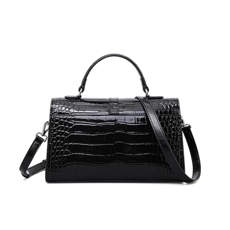 Genuine Leather Crocodile Pillow Bag