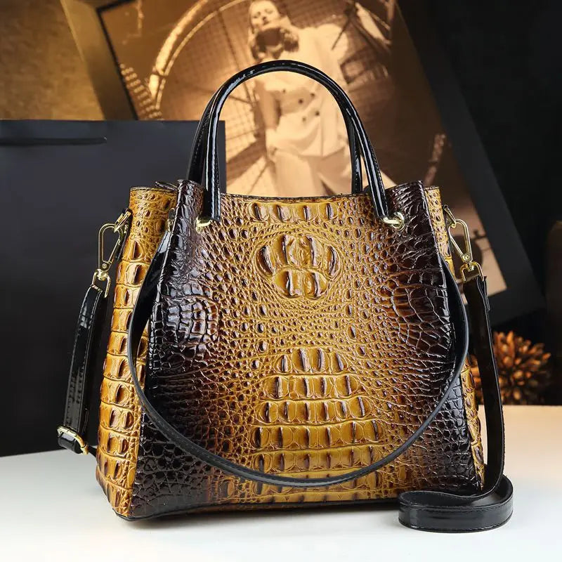 Trendy Crocodile Shoulder Crossbody Bag