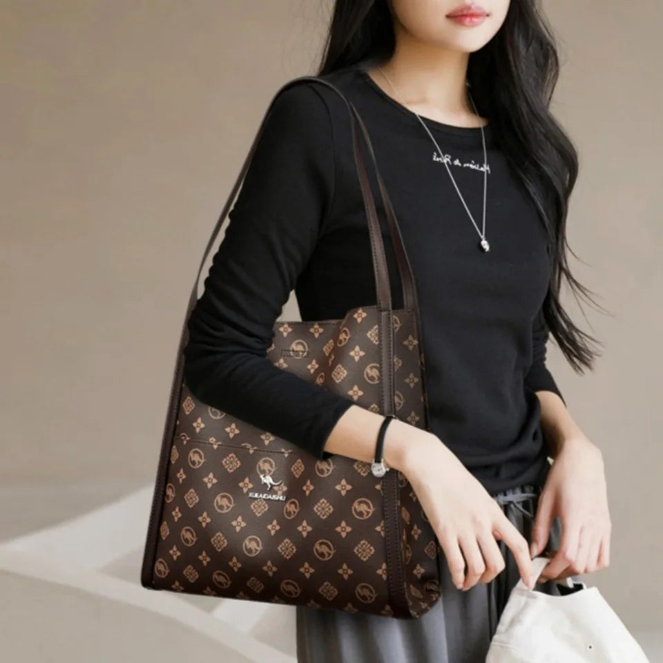 Luxury Leather Shoulder Tote