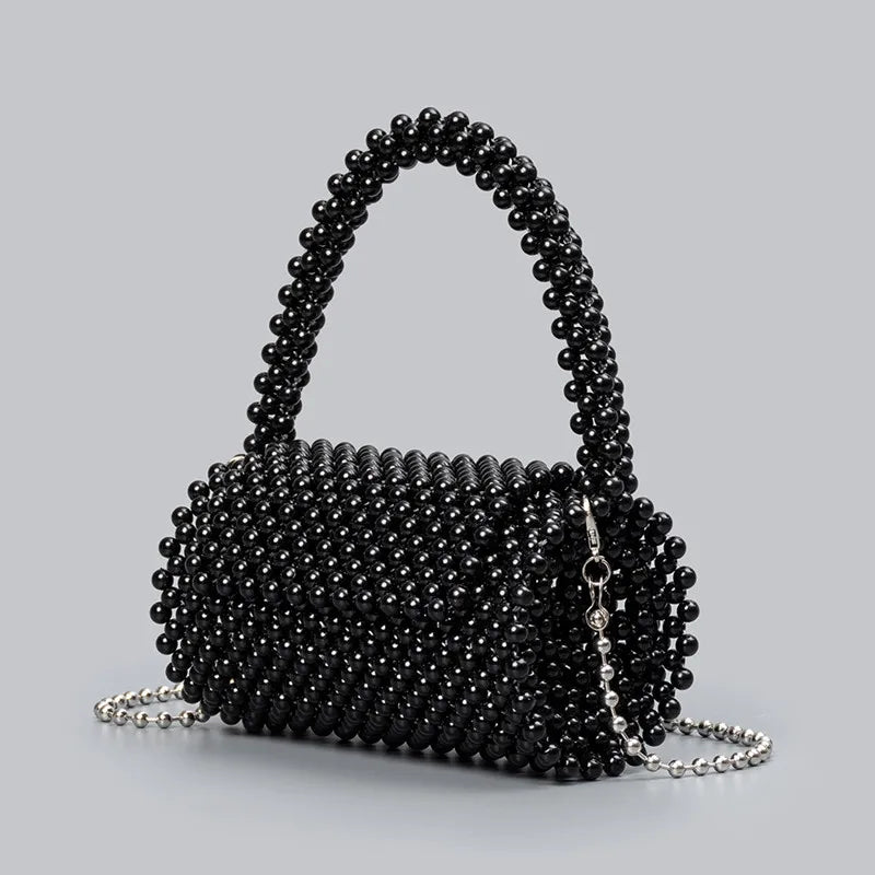 Handmade Beaded Cylinder Evening Clutch
