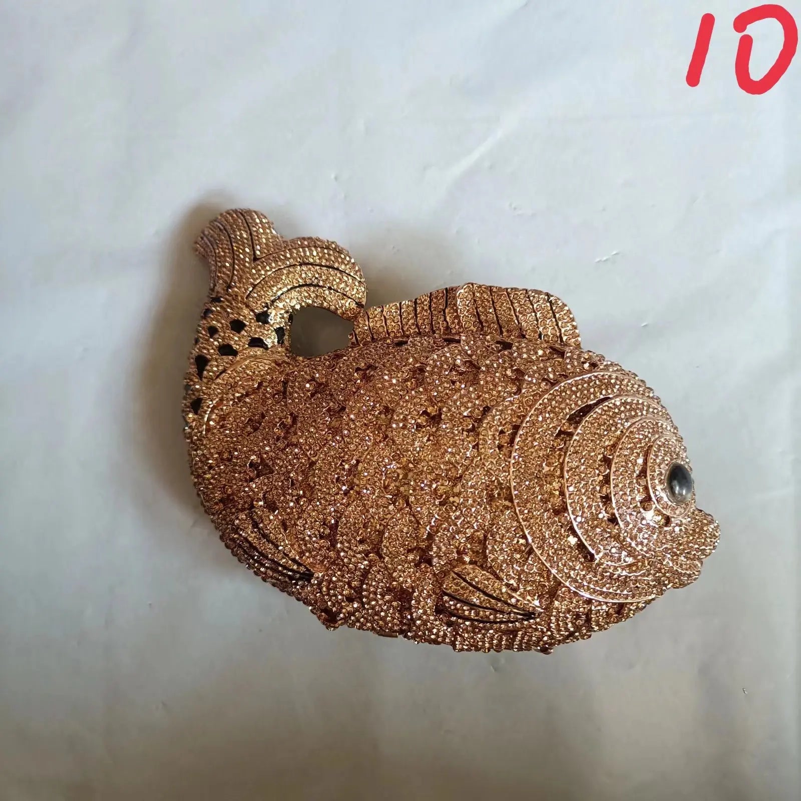 XIYUAN Fish Shape Women rhinestones Purse Evening Bags Diamond Metal Clutches Bags Wedding Party Minaudiere Purses and Handbags