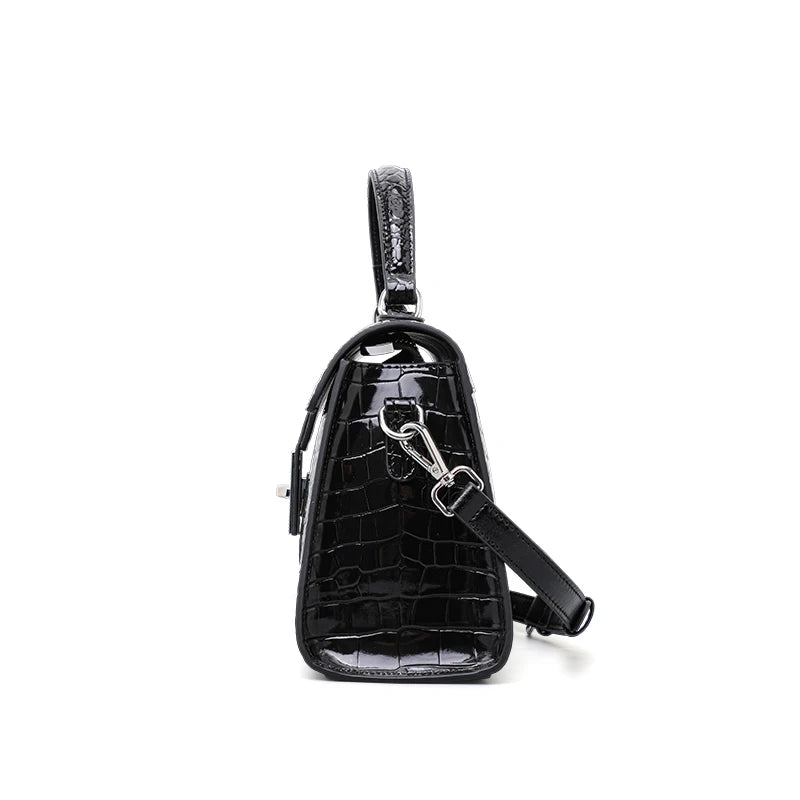 Genuine Leather Crocodile Pillow Bag