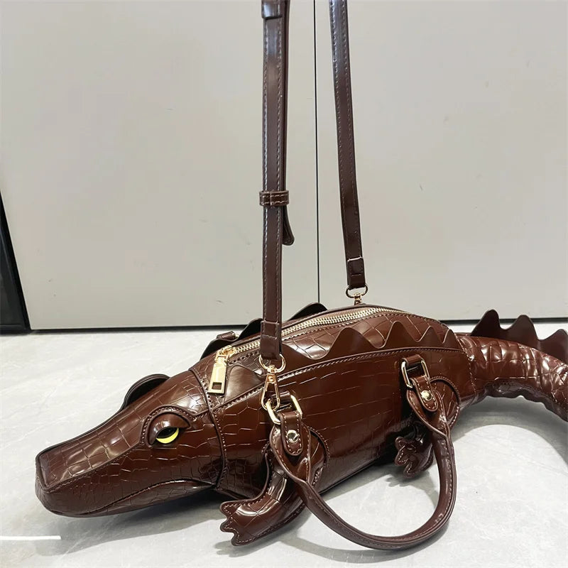 Luxury Crocodile Shoulder Tote Bag