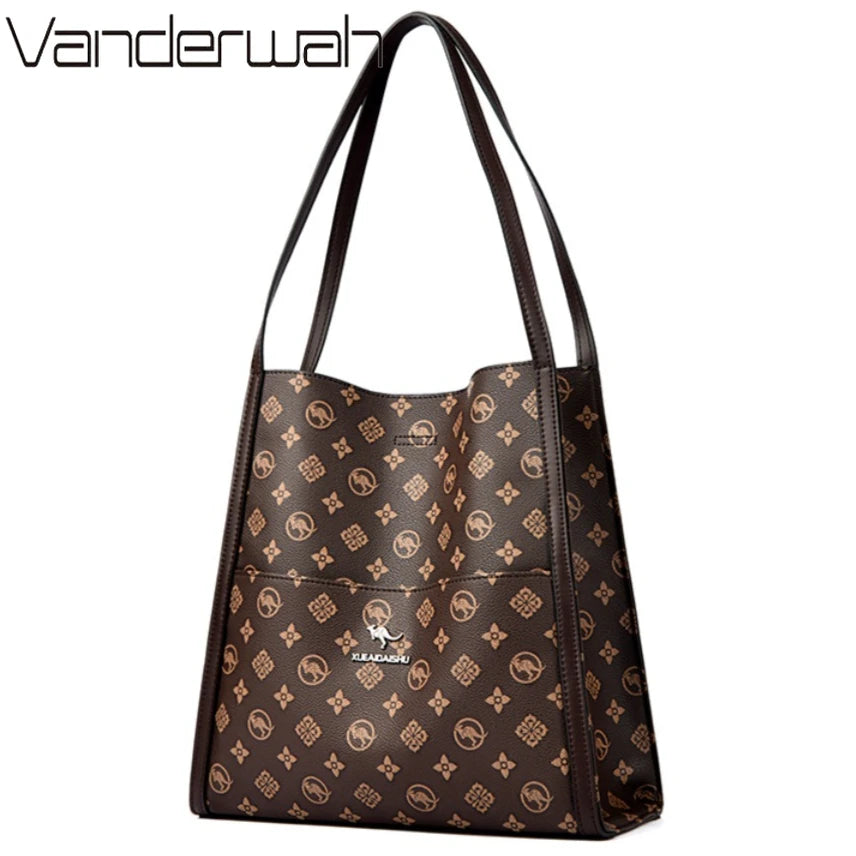 Luxury Leather Shoulder Tote