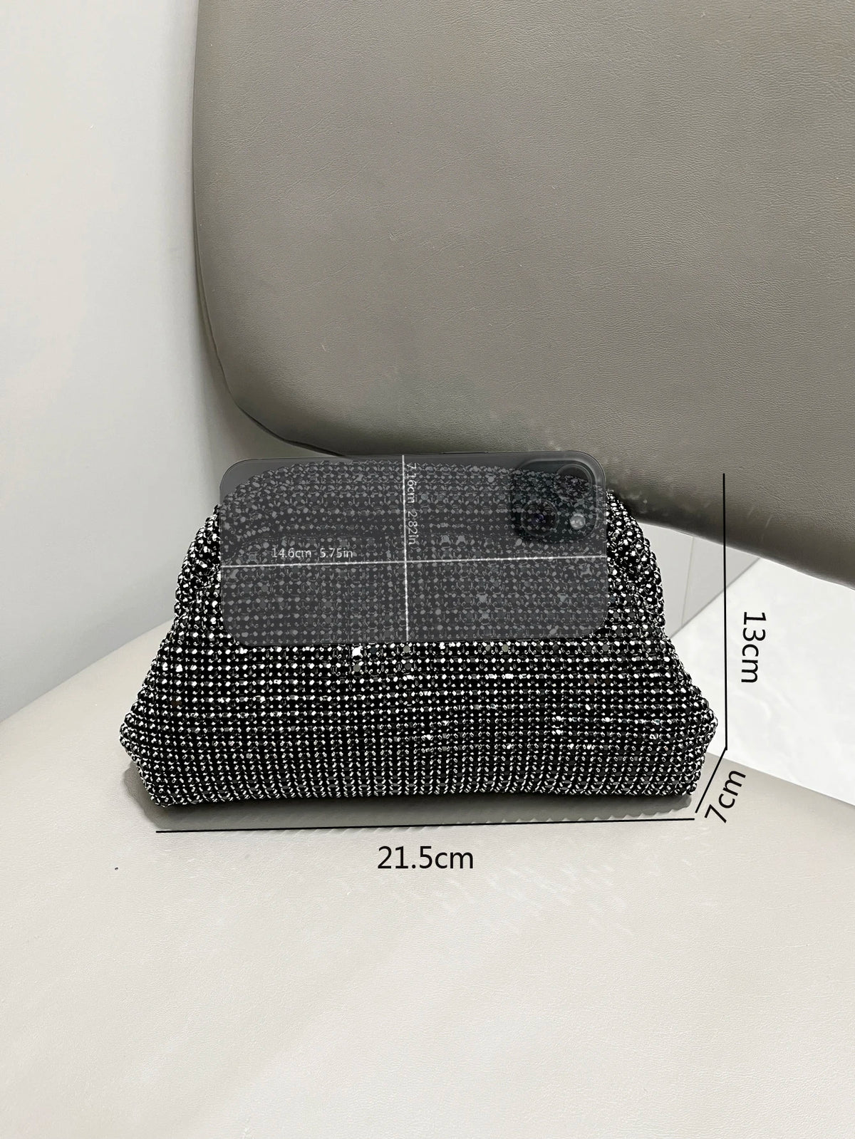 Luxury Rhinestone Evening Clutch Bag