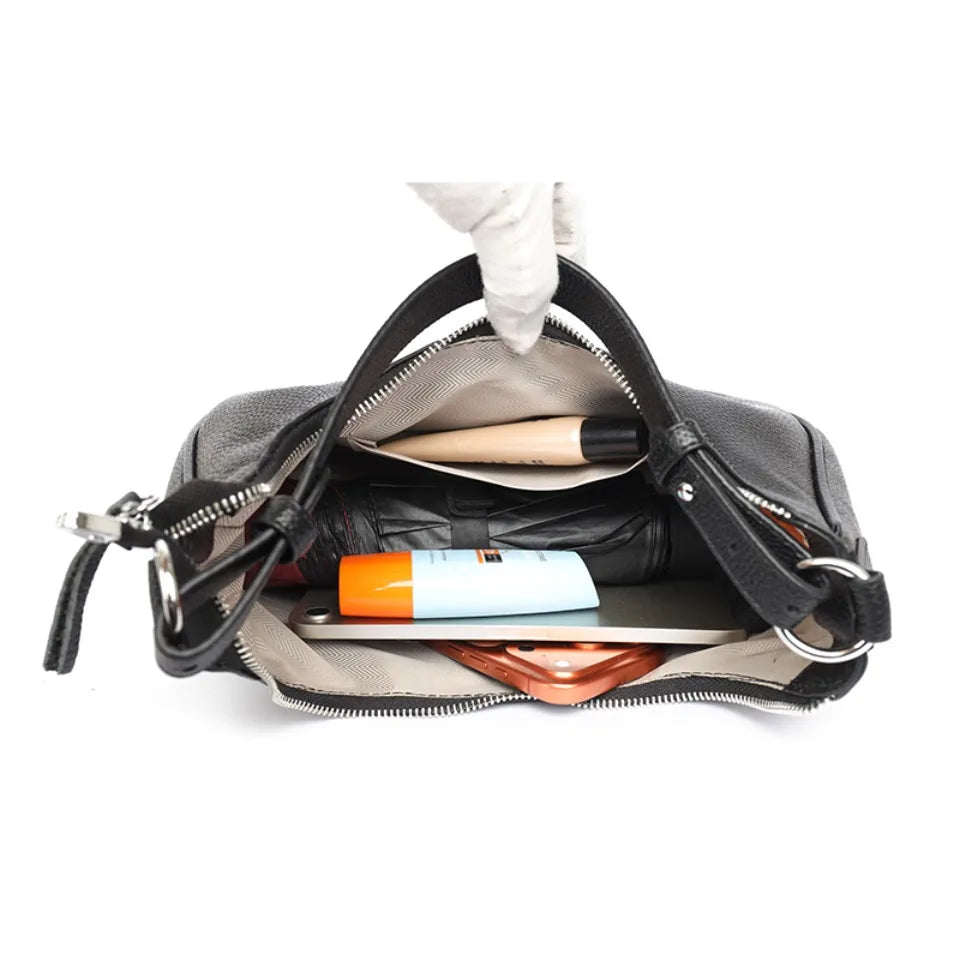 Genuine Leather Underarm Shoulder Bag