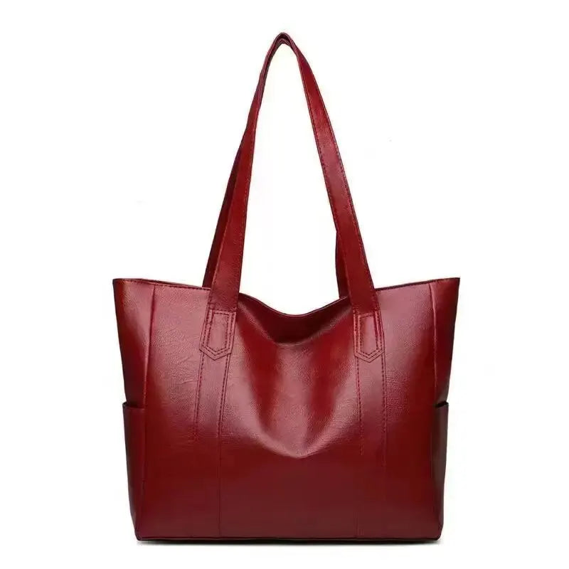 Women PU Leather Large Capacity Shoulder Bag Crossbody Hand Tote Vintage