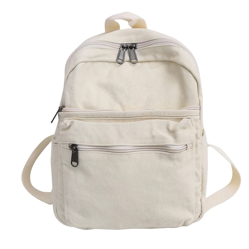 Casual Canvas School Backpack