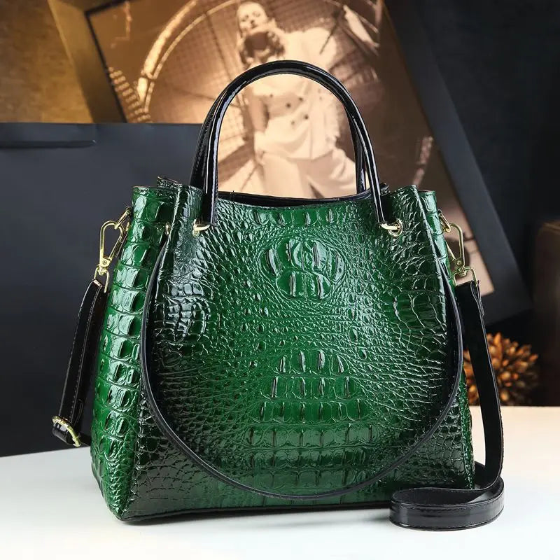 Trendy Crocodile Shoulder Crossbody Bag