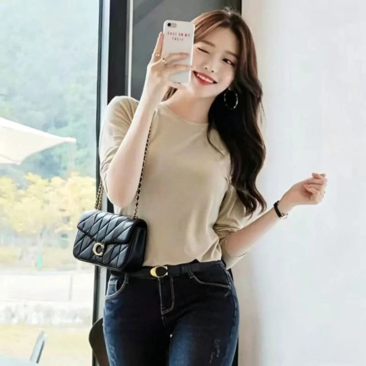 Vintage Leather Crossbody Wallet Bag