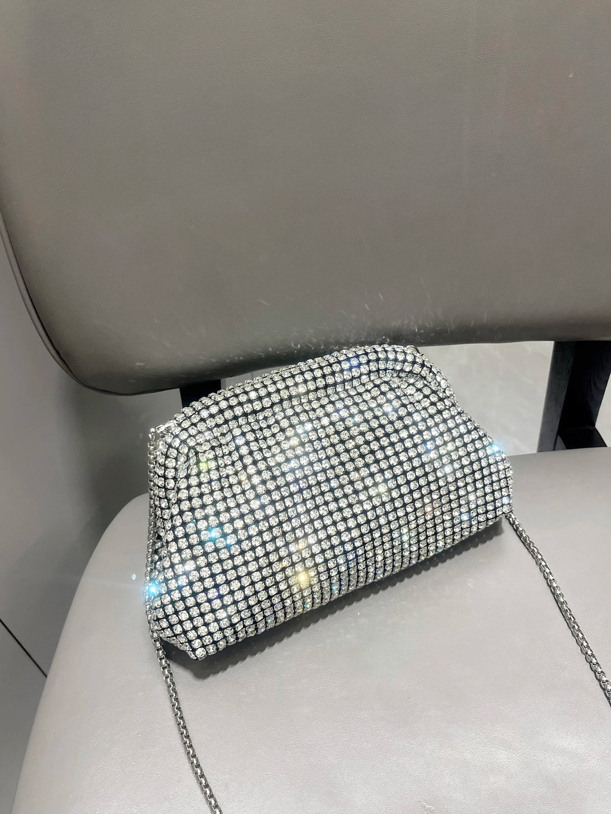 Luxury Rhinestone Evening Clutch Bag