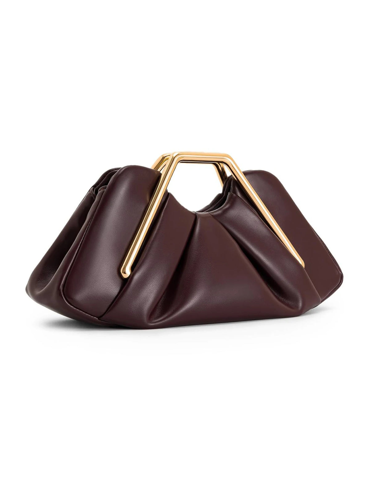 Pleated Cloud Metal Handle Bag
