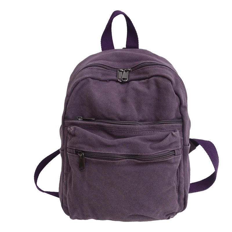 Casual Canvas School Backpack
