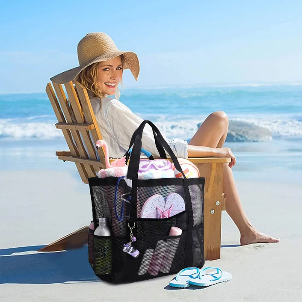 Large Waterproof Mesh Beach Tote