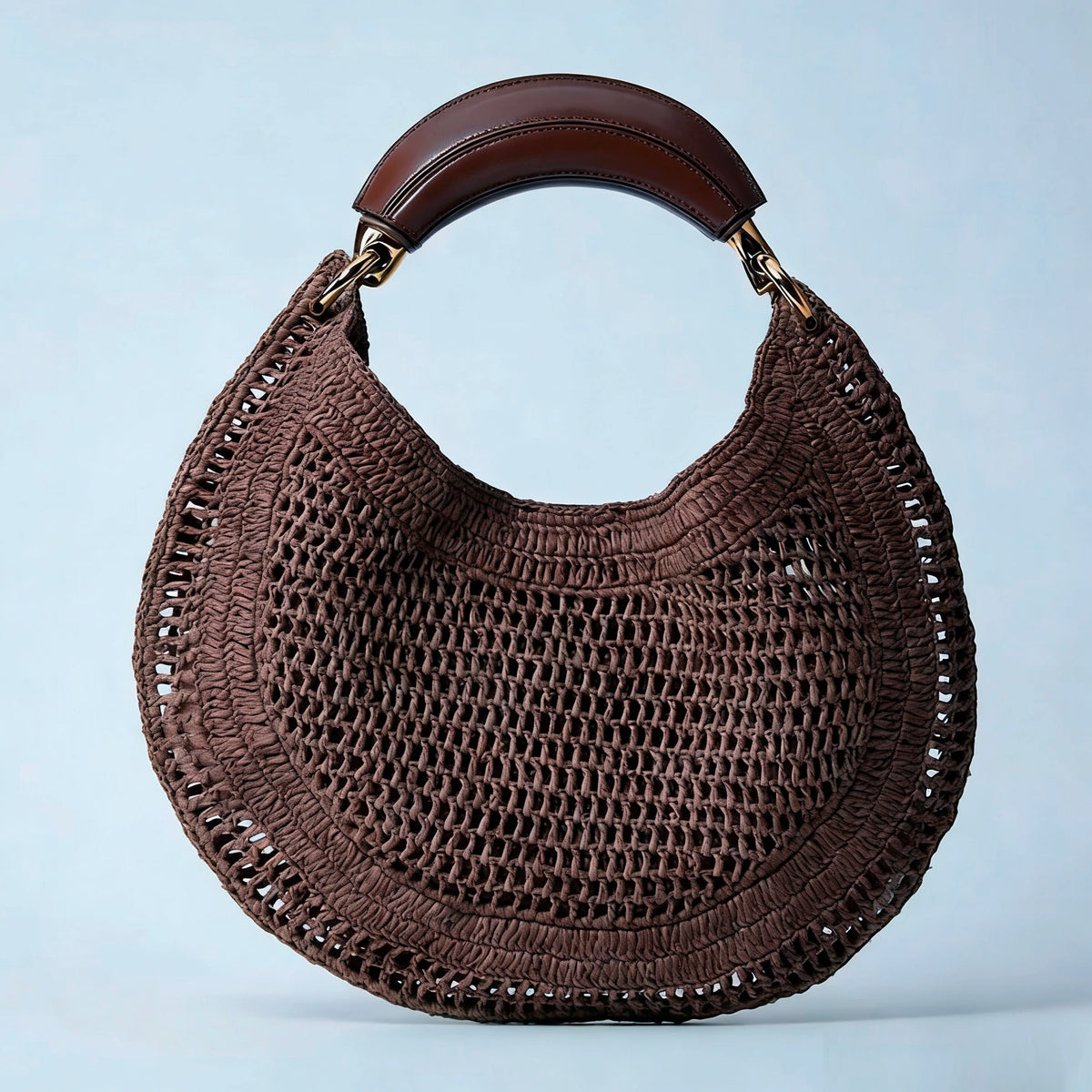 Colorful Woven Summer Hobo Bag