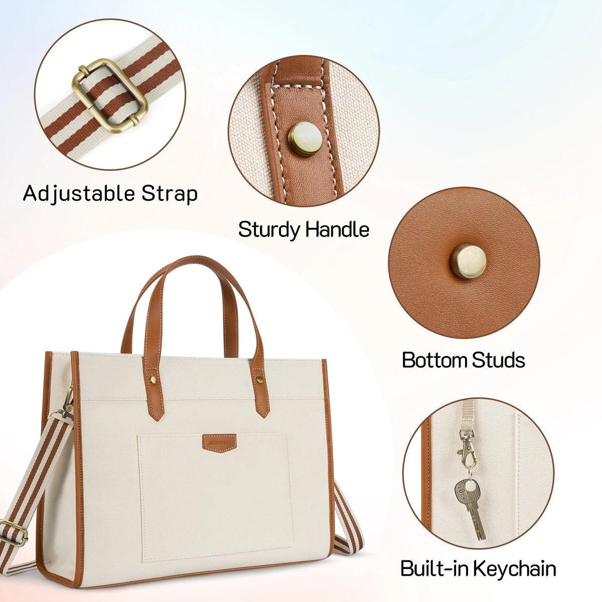 Women's Canvas Laptop Tote