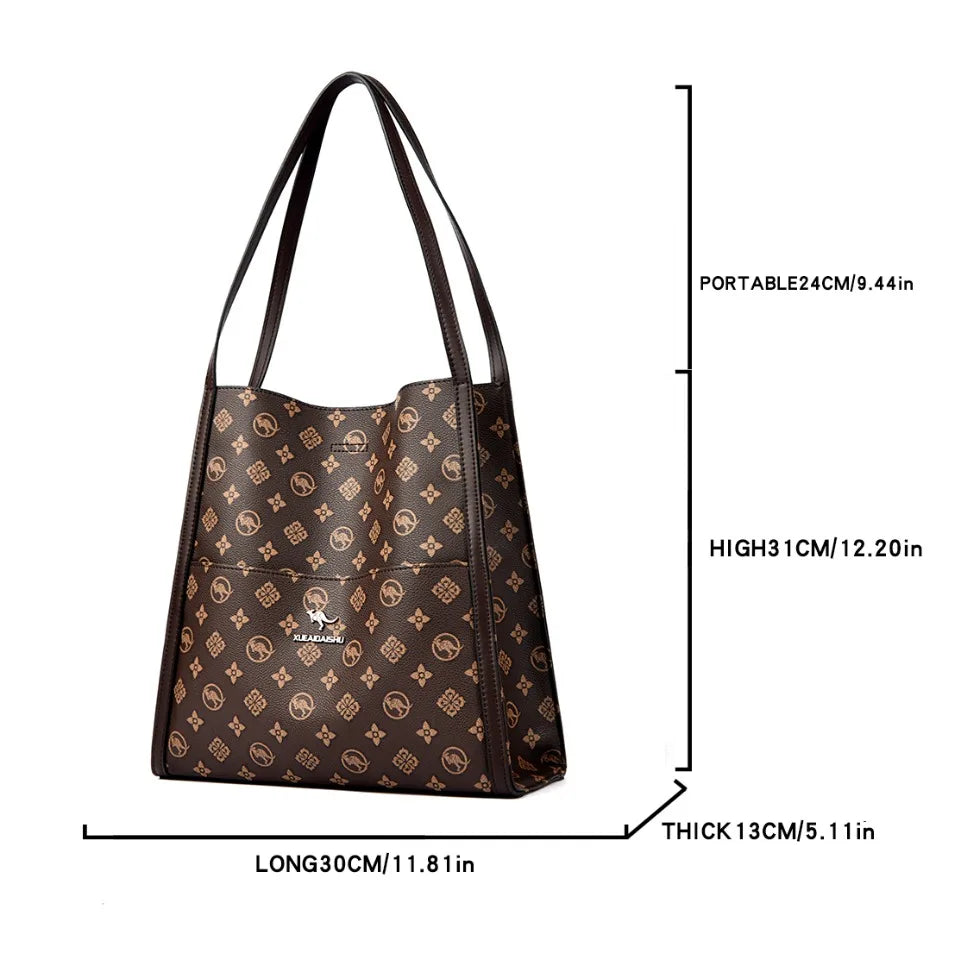 Luxury Leather Shoulder Tote