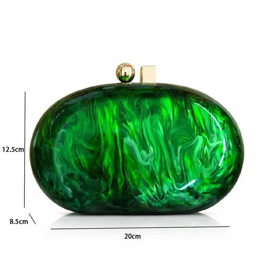 Colorful Acrylic Evening Box Clutch