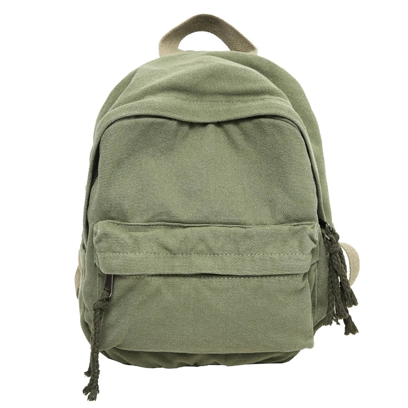 Small Cotton Canvas Backpack