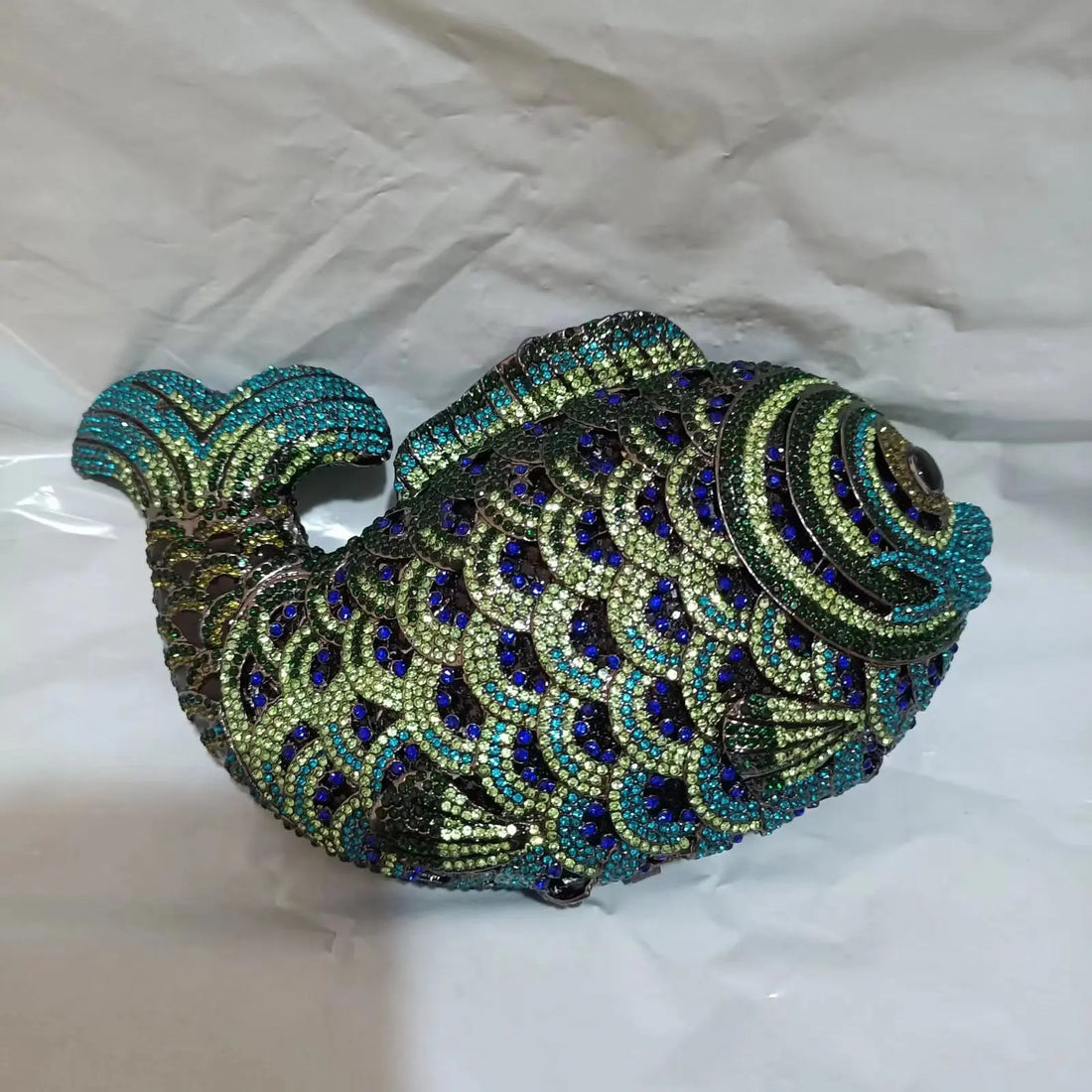 XIYUAN Fish Shape Women rhinestones Purse Evening Bags Diamond Metal Clutches Bags Wedding Party Minaudiere Purses and Handbags