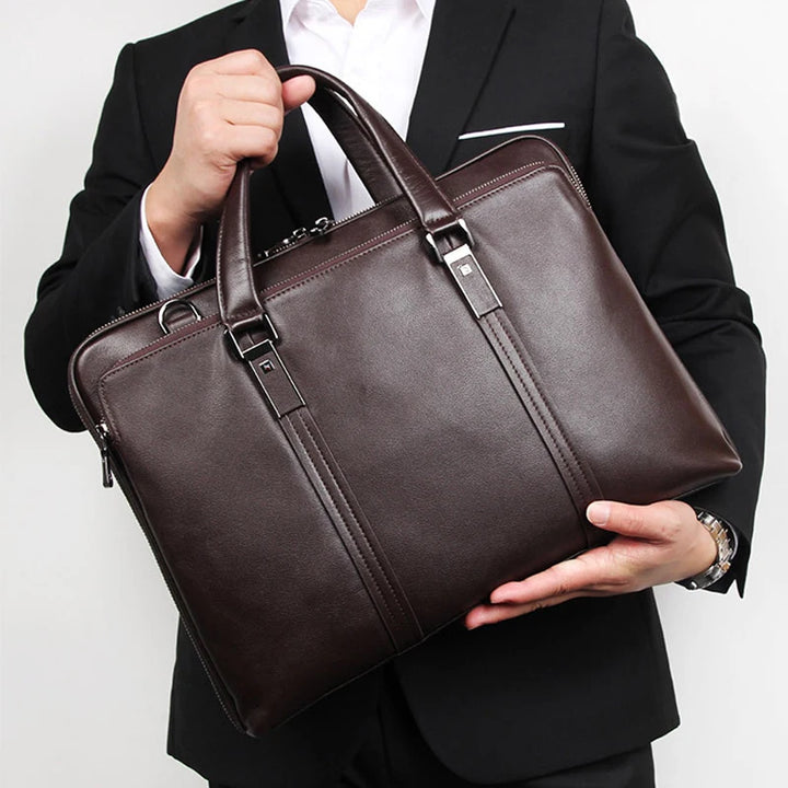 Leather Laptop Business Briefcase