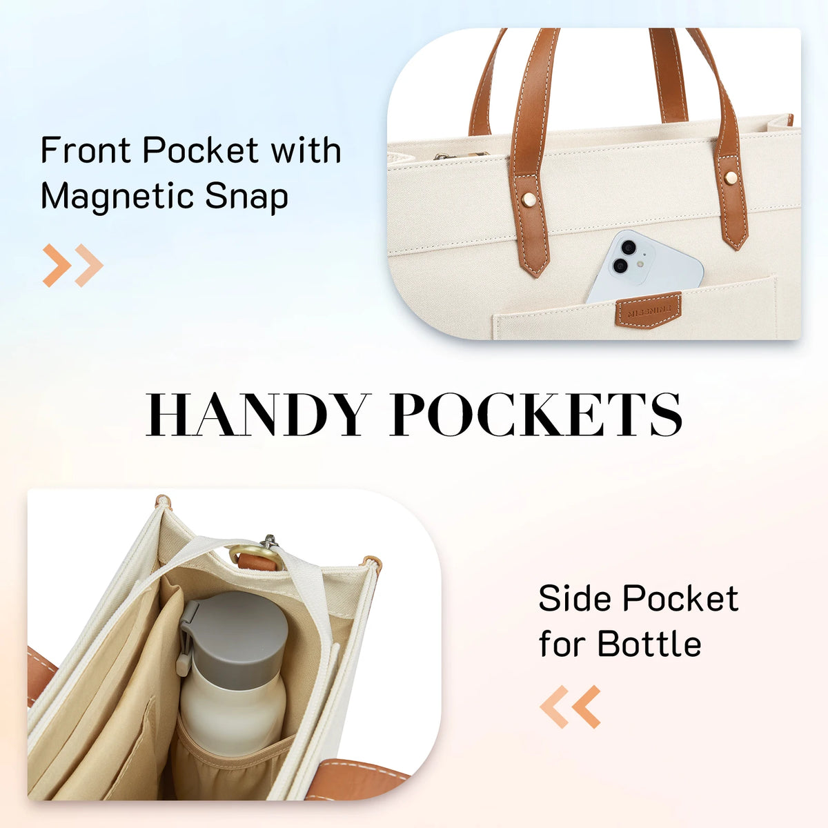 Women's Canvas Laptop Tote