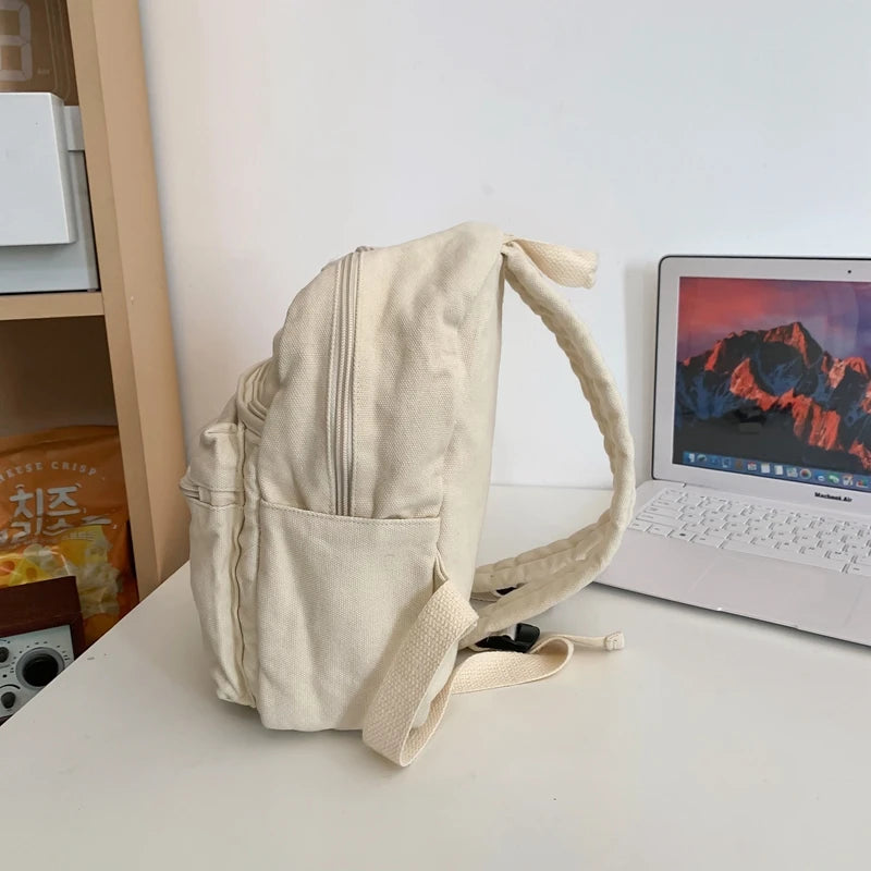 Casual Canvas School Backpack