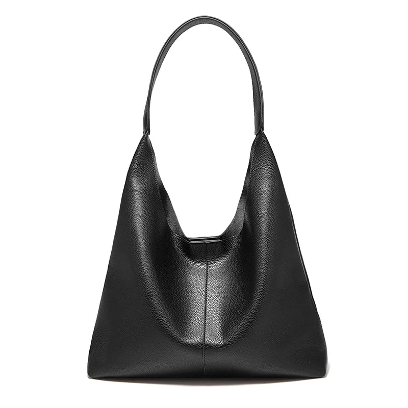 Minimalist Leather Underarm Hobo Bag
