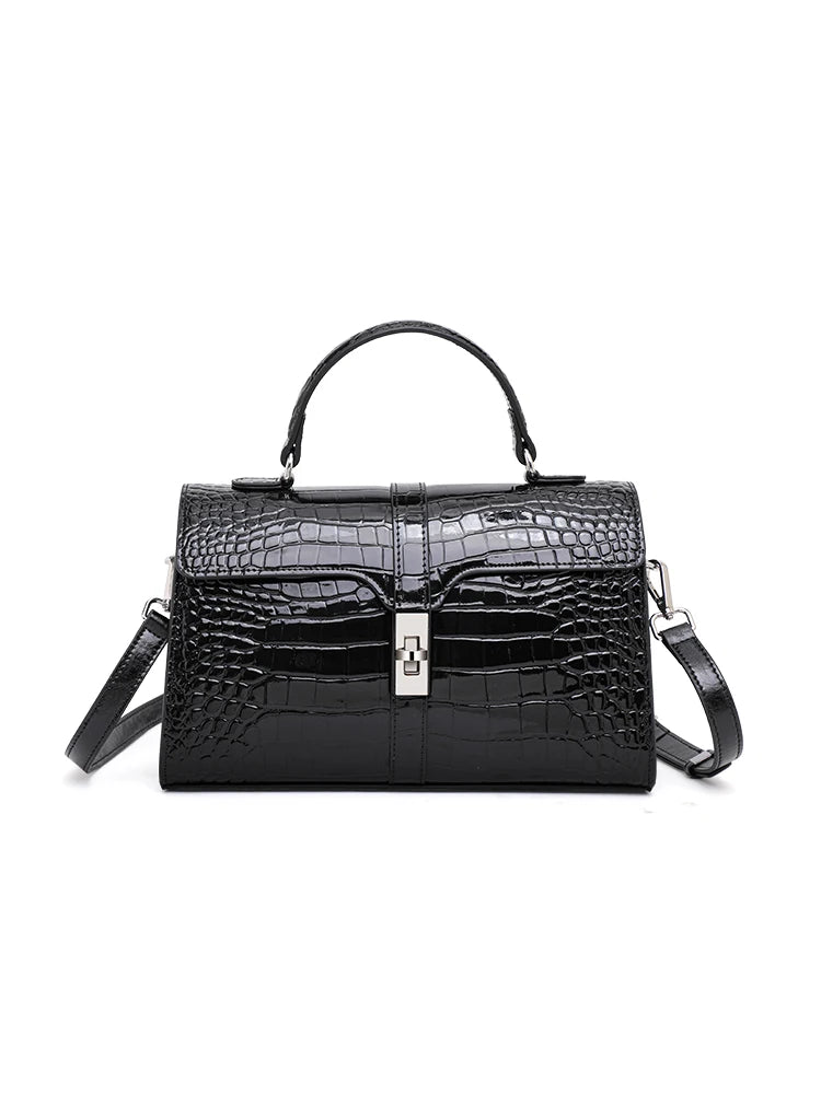Genuine Leather Crocodile Pillow Bag