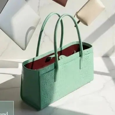 Large Crocodile Pattern Tote Bag