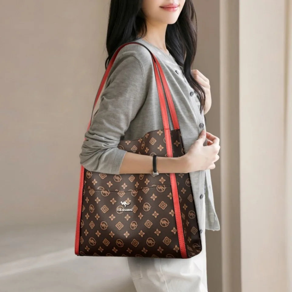 Luxury Leather Shoulder Tote