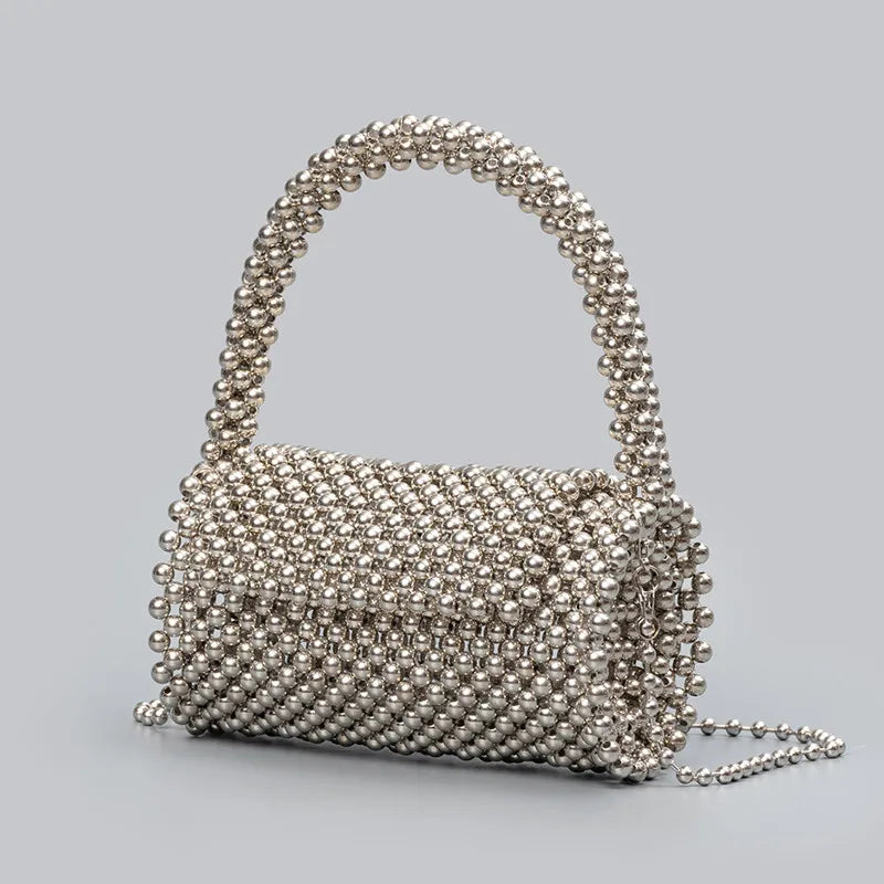 Handmade Beaded Cylinder Evening Clutch