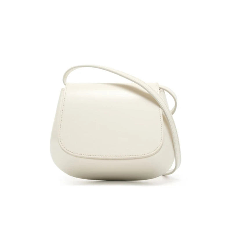 Genuine Leather Saddle Crossbody Bag