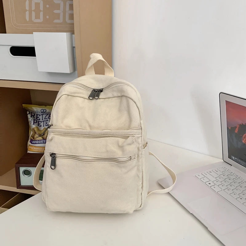 Casual Canvas School Backpack