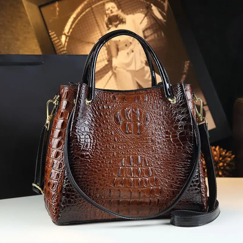 Trendy Crocodile Shoulder Crossbody Bag