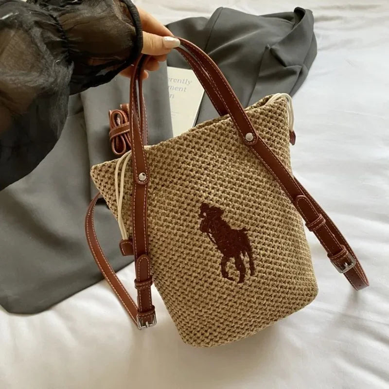 Trendy Letter Logo Crossbody Handbag For Stylish Women With Fashionable Large Capacity And Commuter Feature