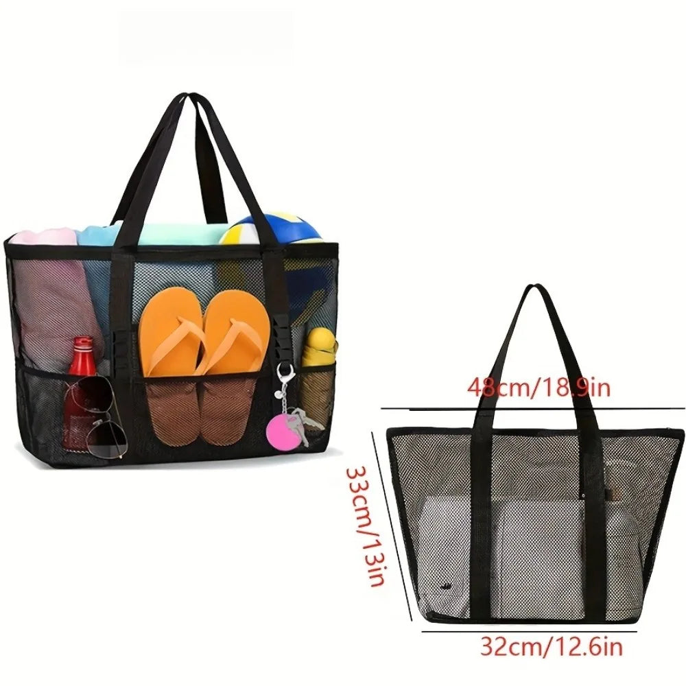 Large Waterproof Mesh Beach Tote
