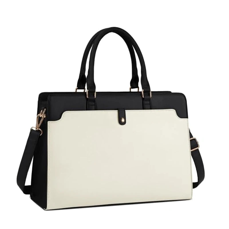 Waterproof Leather Laptop Tote
