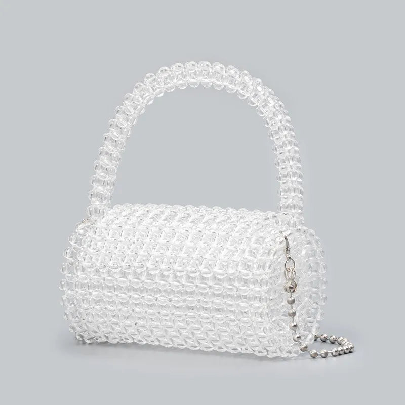Handmade Beaded Cylinder Evening Clutch