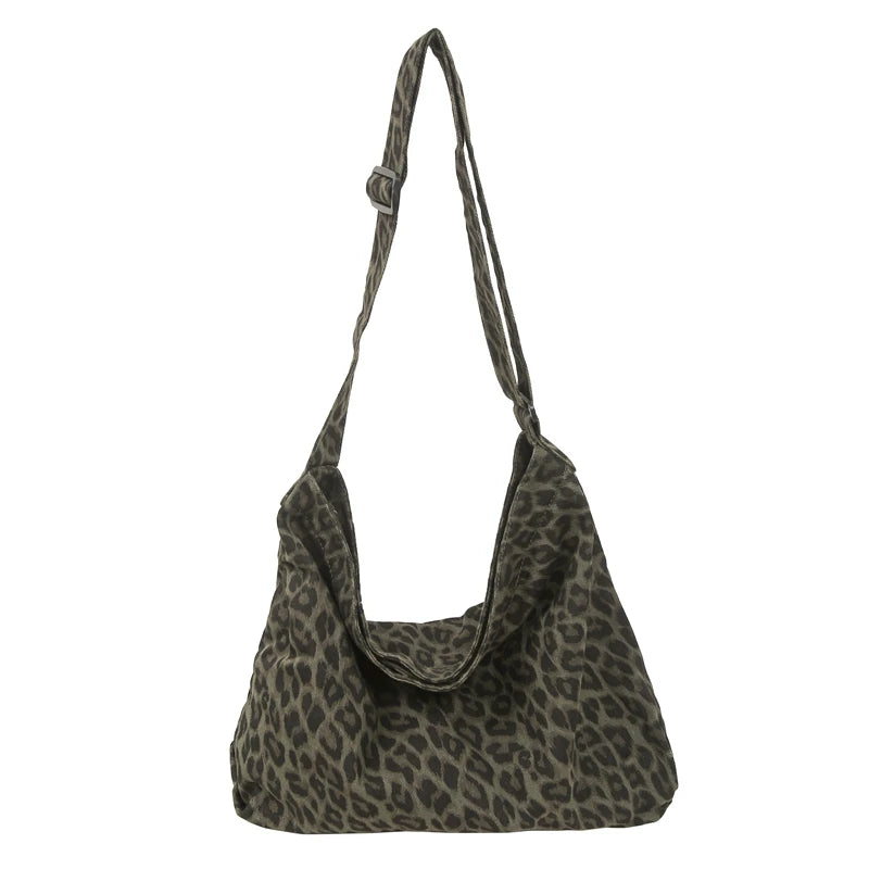 Camouflage Canvas Crossbody Tote