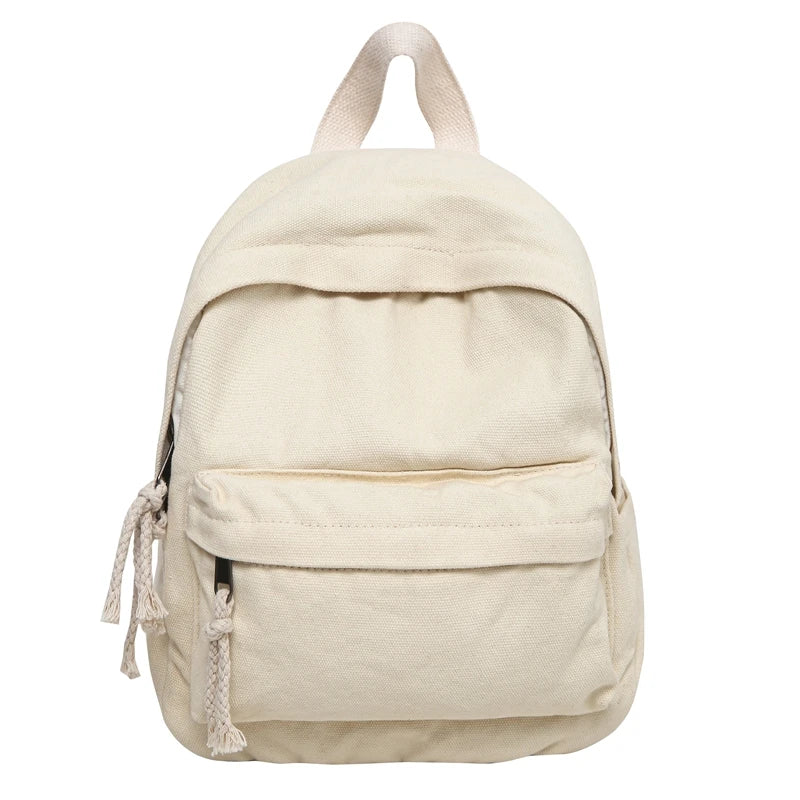 Small Cotton Canvas Backpack