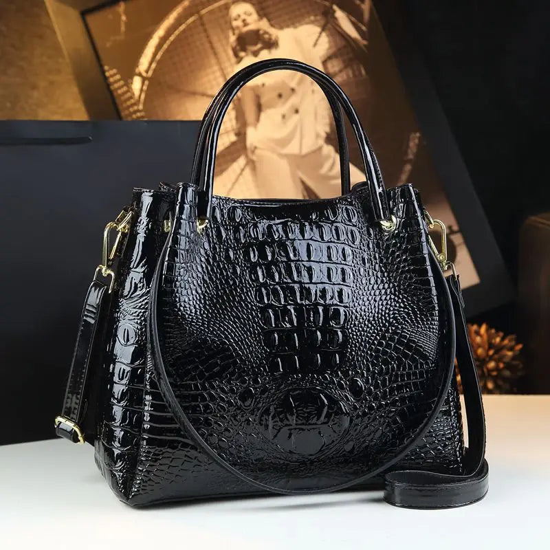 Trendy Crocodile Shoulder Crossbody Bag