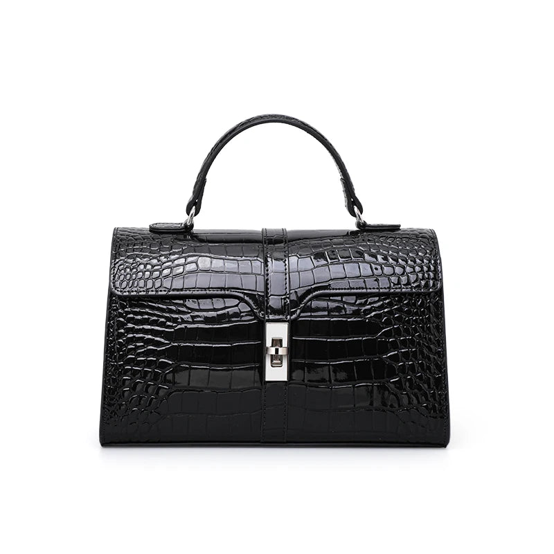 Genuine Leather Crocodile Pillow Bag